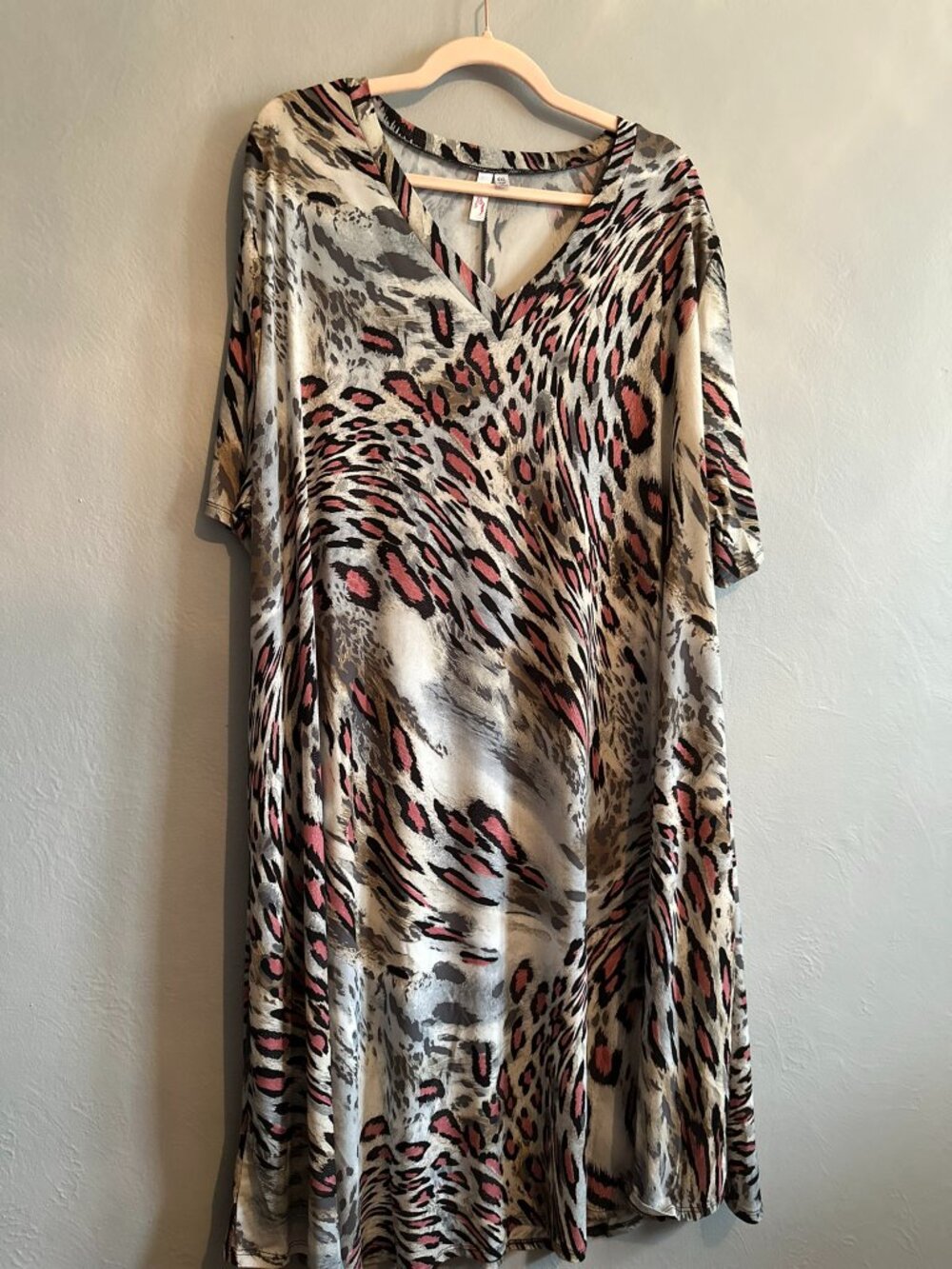 Curvy Lovey Leopard Print Dress - Size 4x